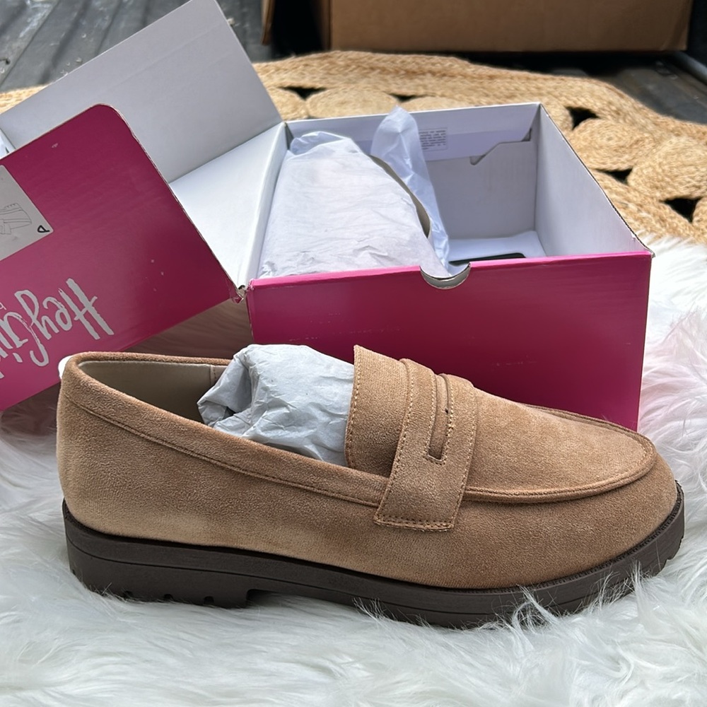 CORKYS - Hey Girl SAND SUEDE LOAFERS NWT